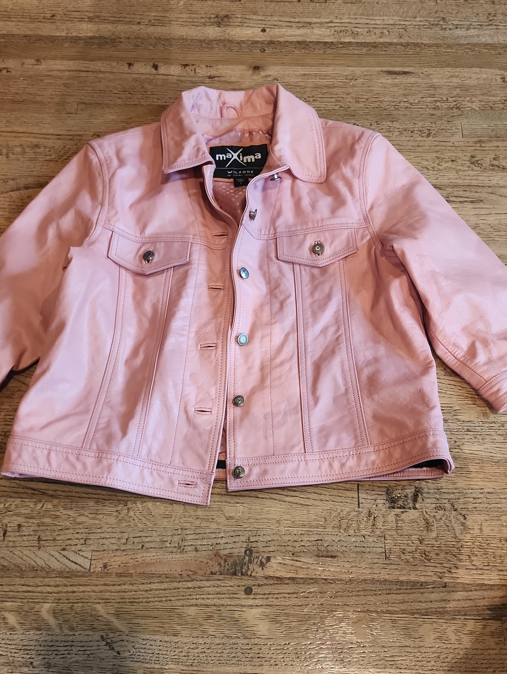 Maxima Pink Leather Jacket